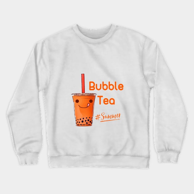 Bubble tea Crewneck Sweatshirt by Birdbox